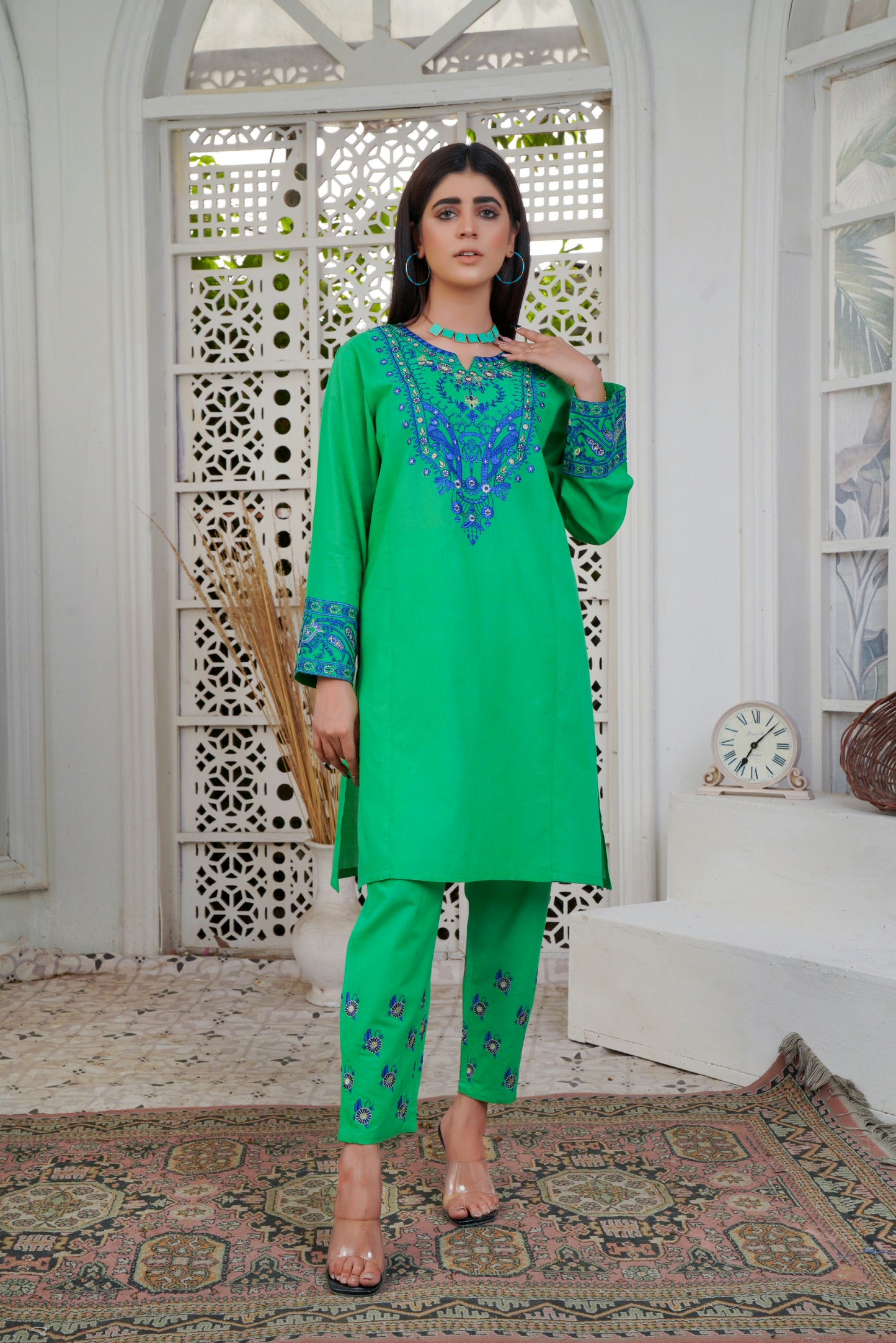Summer Collection 2022 Embroidered Shirt and Trouser
