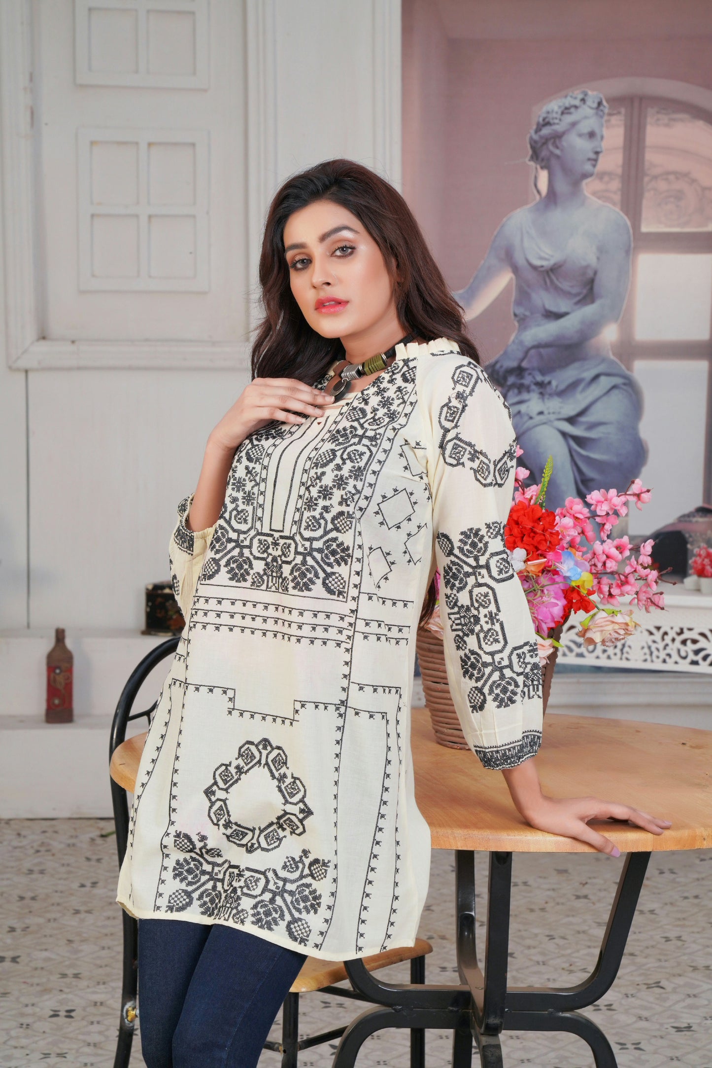 Summer Collection 2022 Embroidered Top