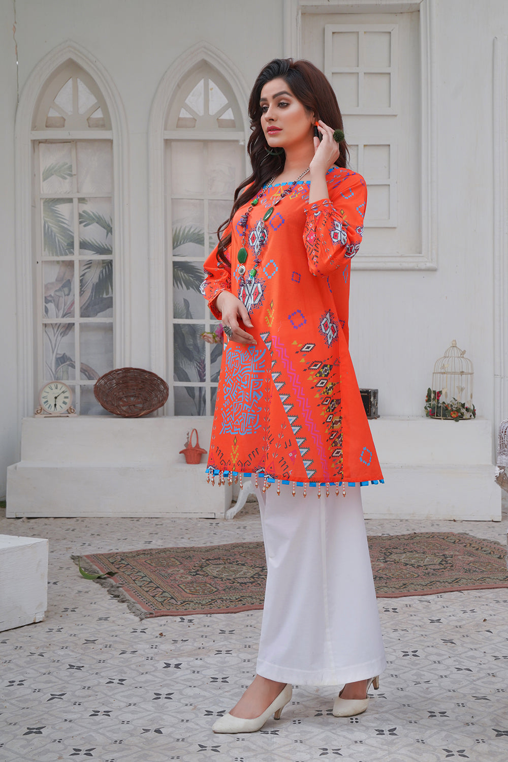 New Printed Shirt Design For Girl Summer Collection 2022 Printed Shirt